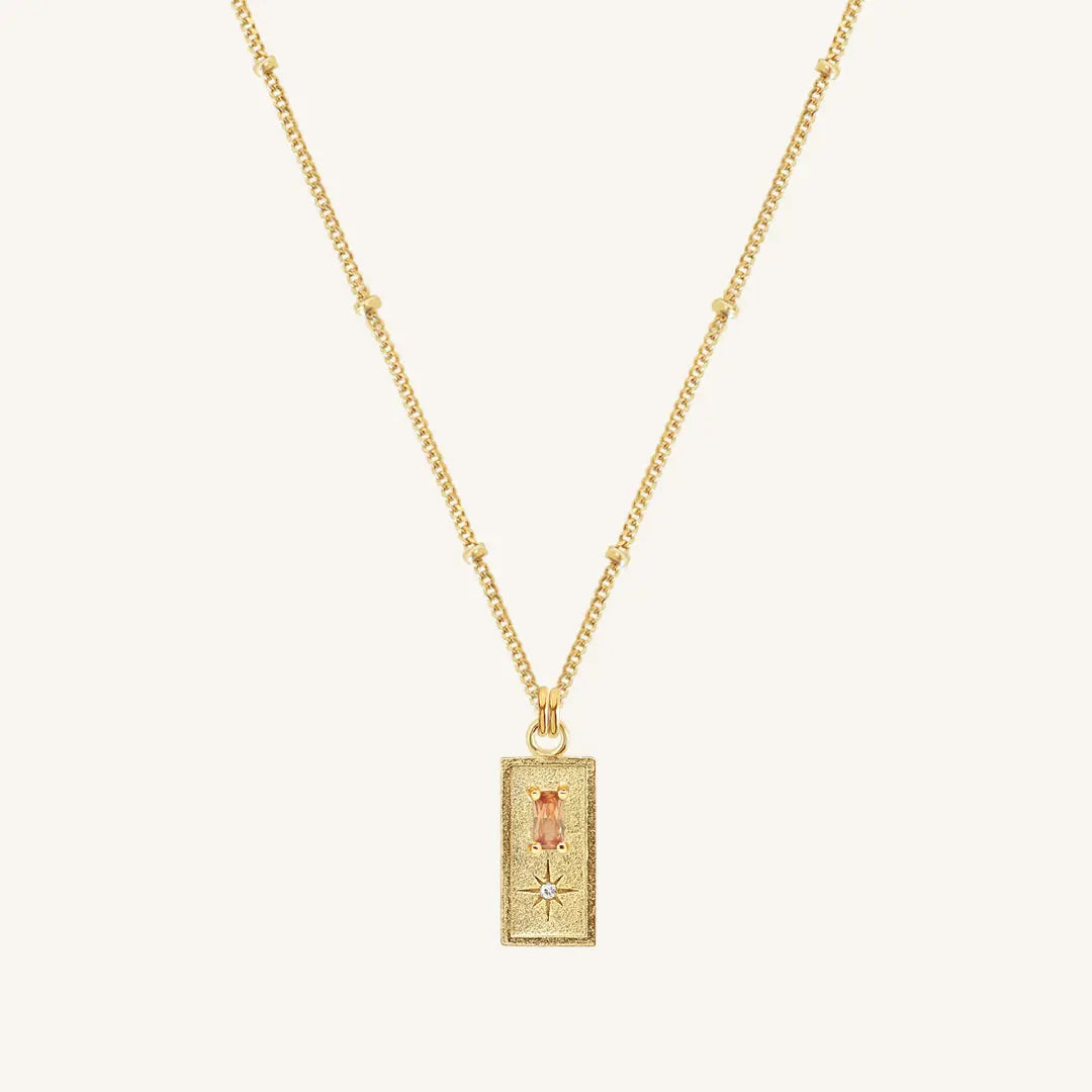 Rose pendant store necklace 14k gold