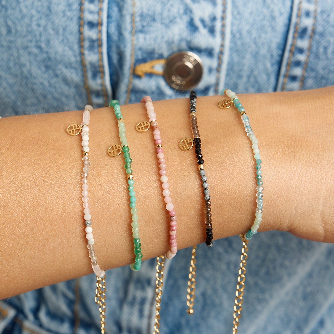 Rhodochrosite Hue Bracelet - Stone of Self Love