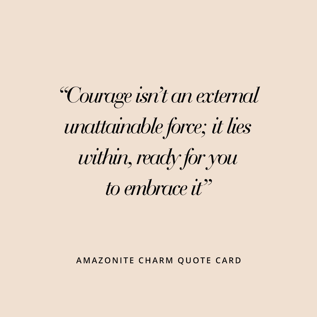 Opulent Amazonite Charm - Stone of Courage