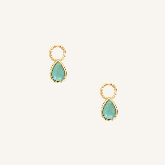 Amazonite Trove Hoop Charm (Set of 2)