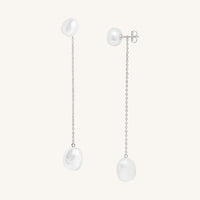 The  SILVER  Austen Drops by  Francesca Jewellery from the Earrings Collection.