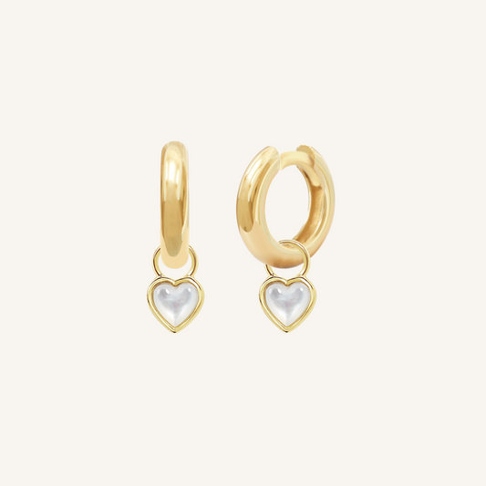 Devote Heart Plain Hoops