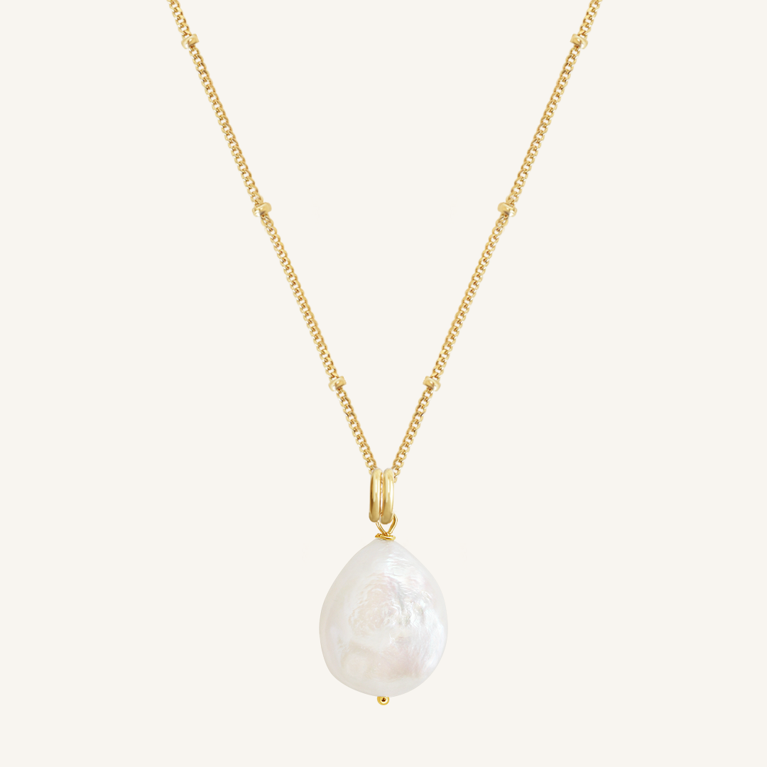 Capri Pearl Charm Necklace