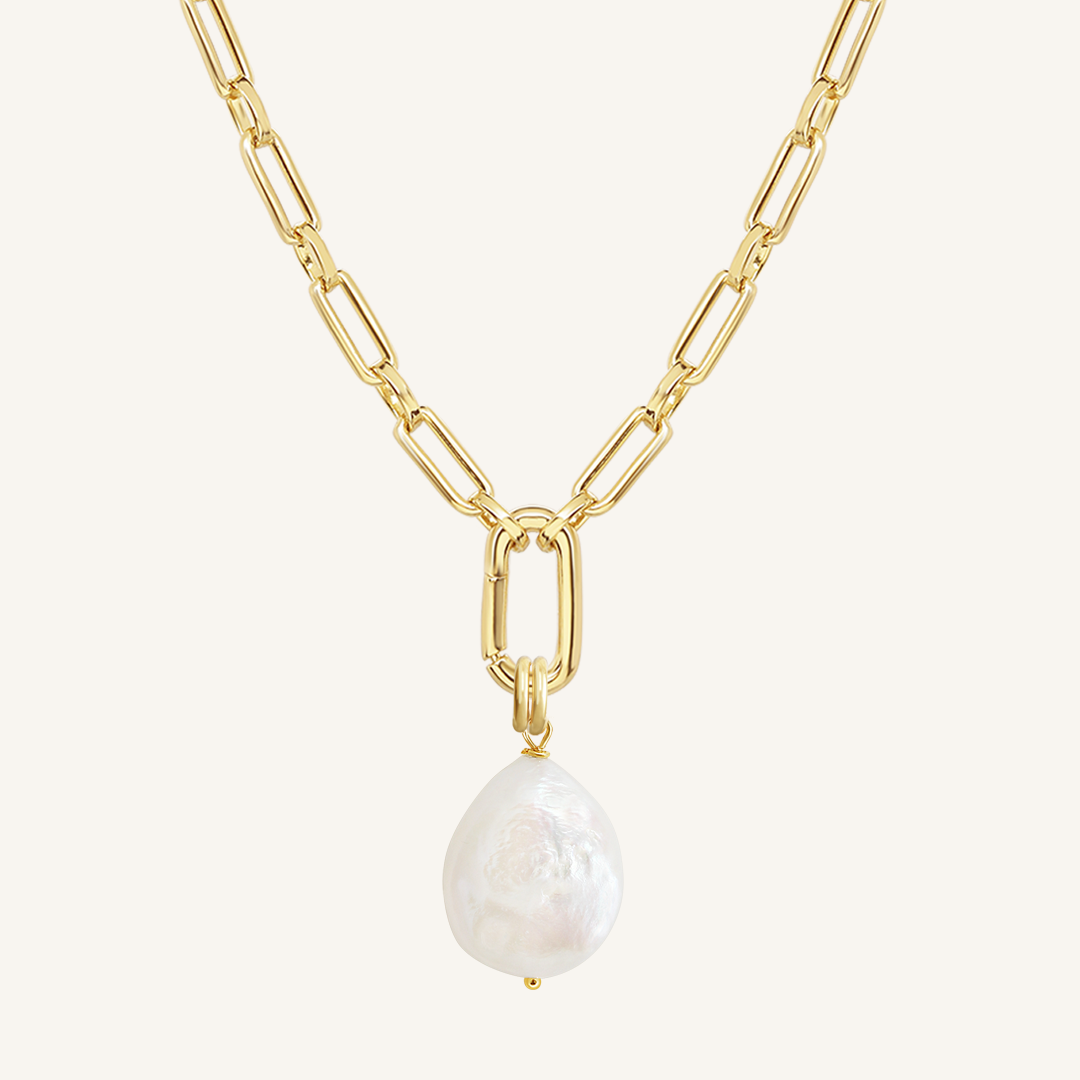 Capri Pearl Charm Necklace