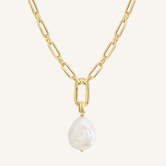 Capri Pearl Charm Necklace