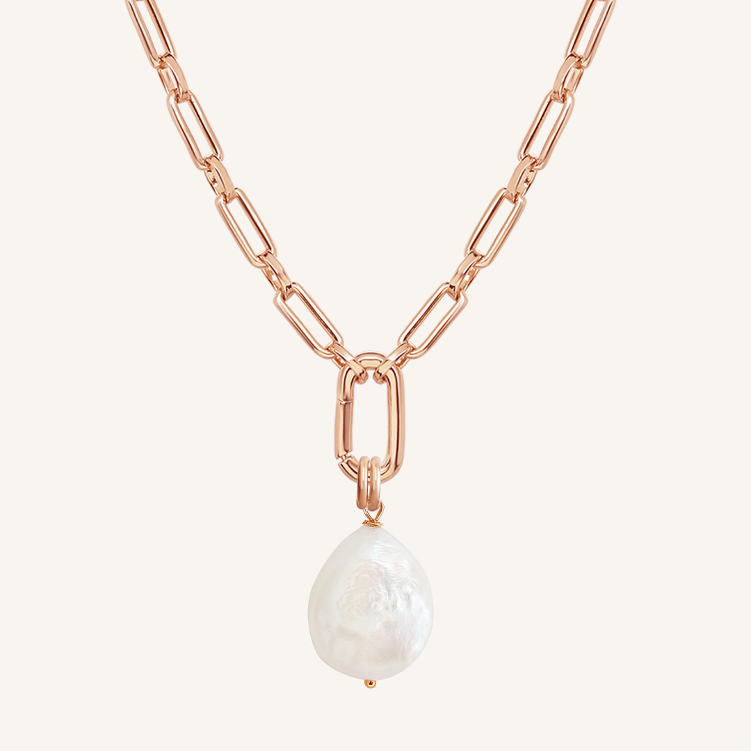 Capri Pearl Charm Necklace