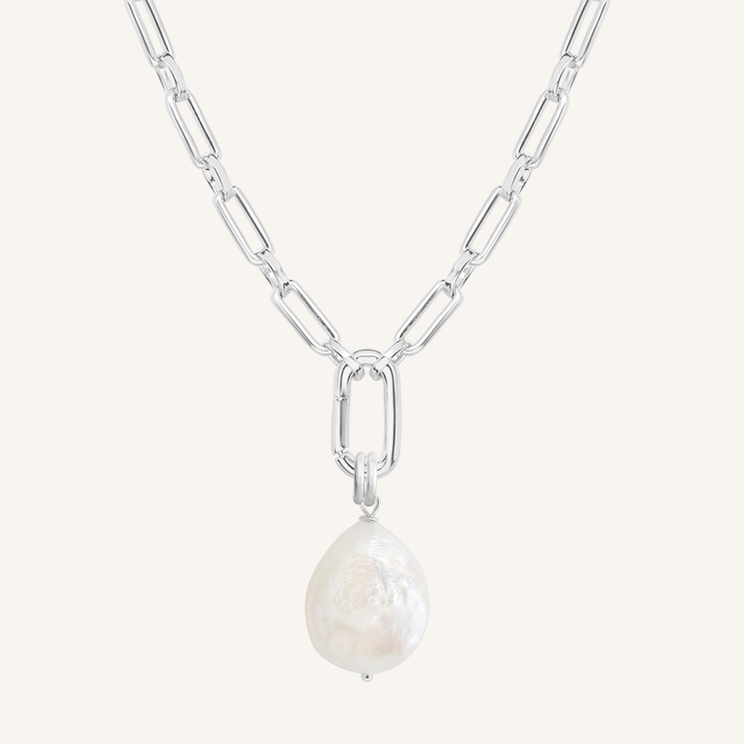 Capri Pearl Charm Necklace