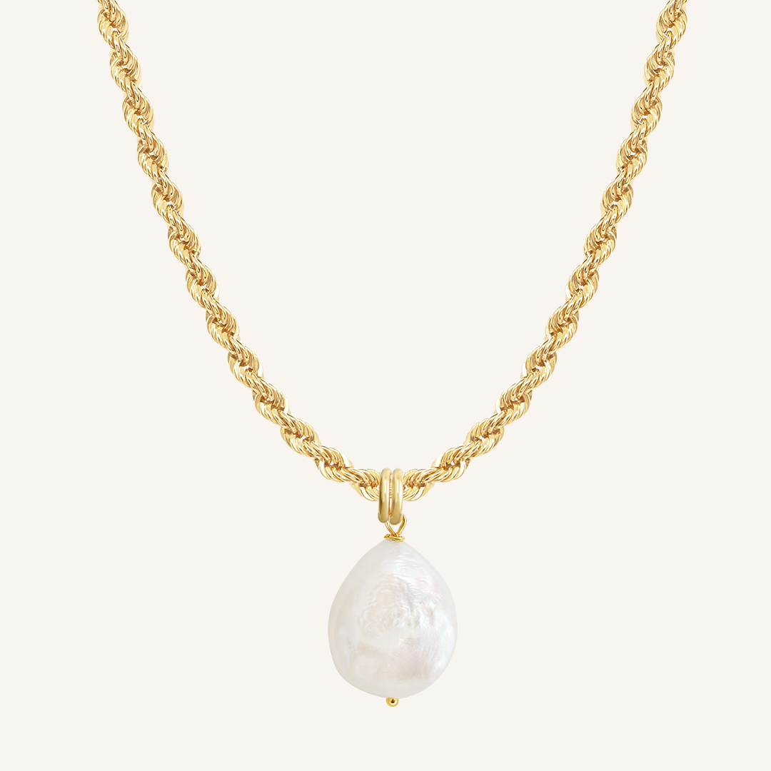 Capri Pearl Charm Necklace