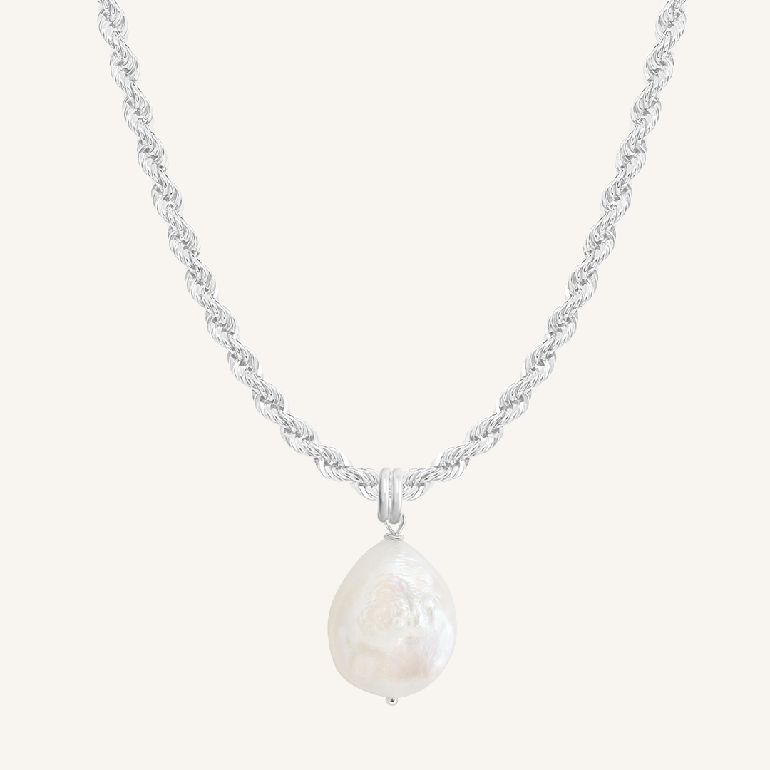 Capri Pearl Charm Necklace