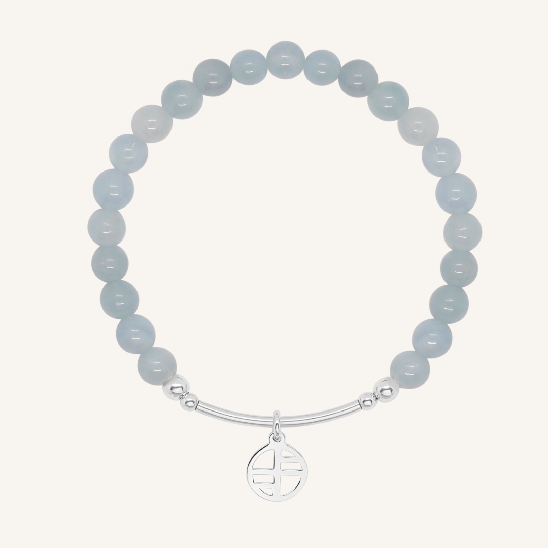 Angelite Charm Bracelet - Stone of Connection