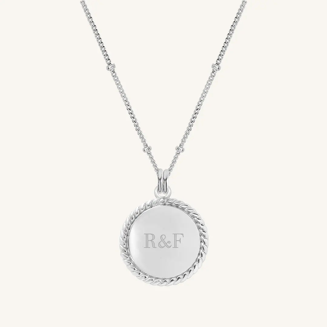 Rope on sale necklace silver