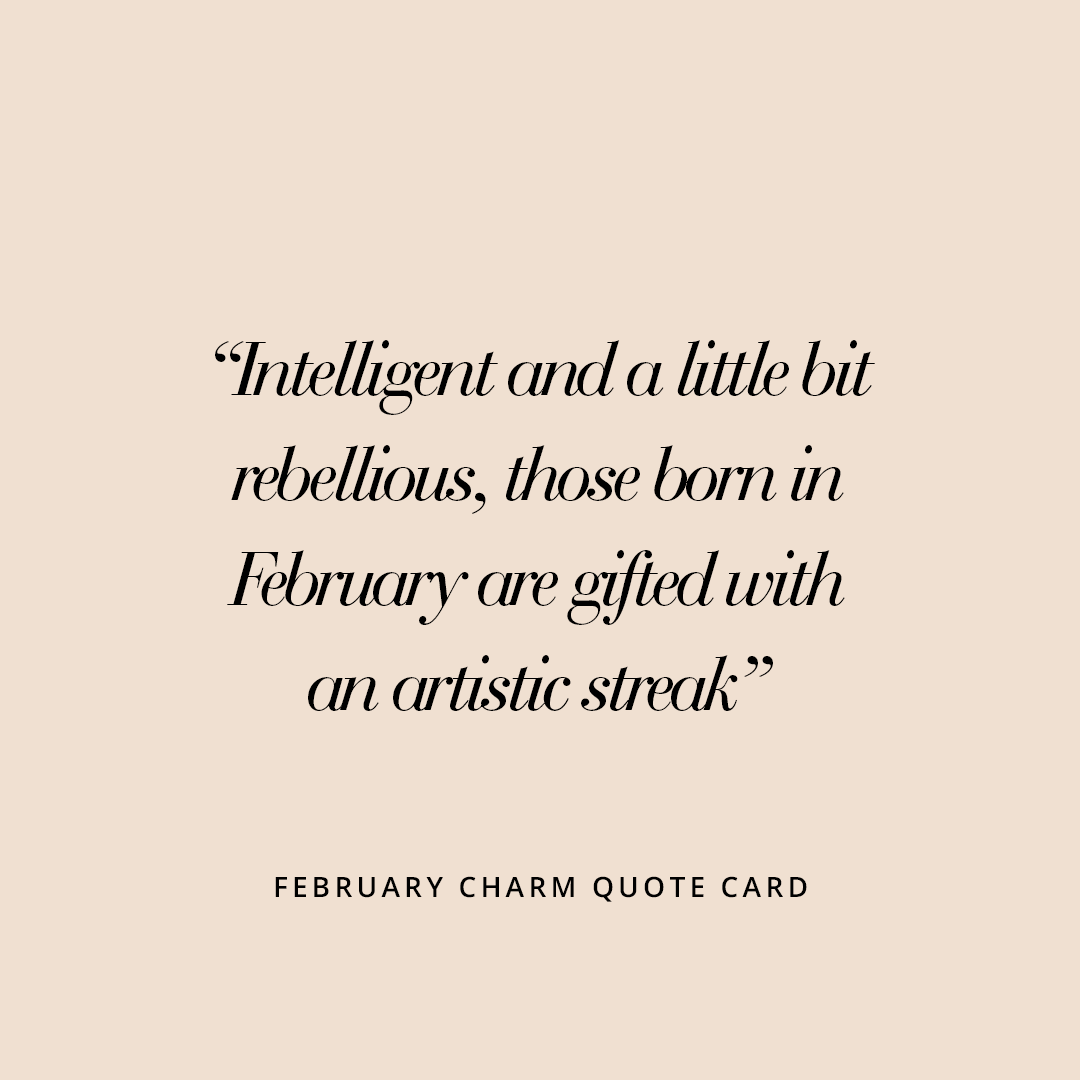 February Petite Birthstone Charm