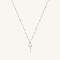 The  SILVER-BOBBLE  Key Necklace by  Francesca Jewellery from the Necklaces Collection.