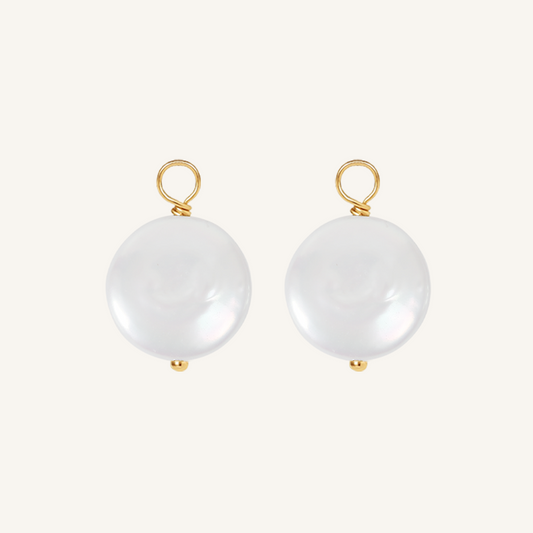 Lulu Pearl Hoop Charm - Stone of Potential (Set of 2)