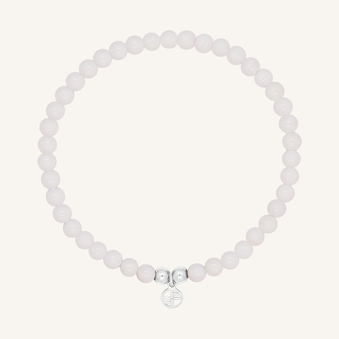 White Agate Lumier Bracelet - Stone of Resilience