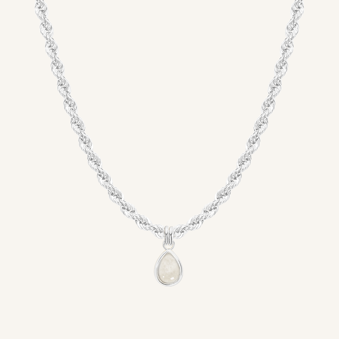 Moonstone Trove Charm Necklace