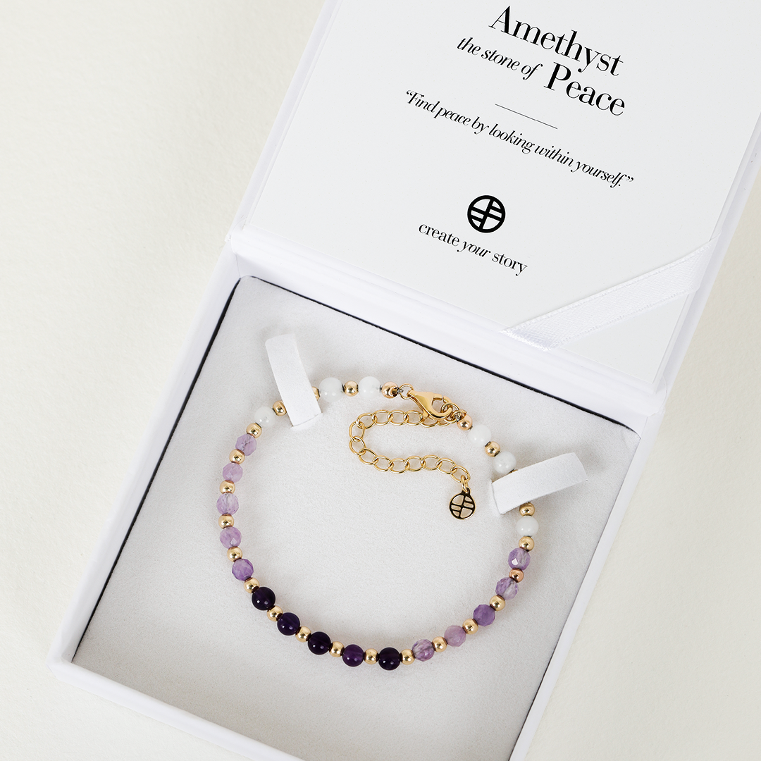 Amethyst Ombre Bracelet - Stone of Peace