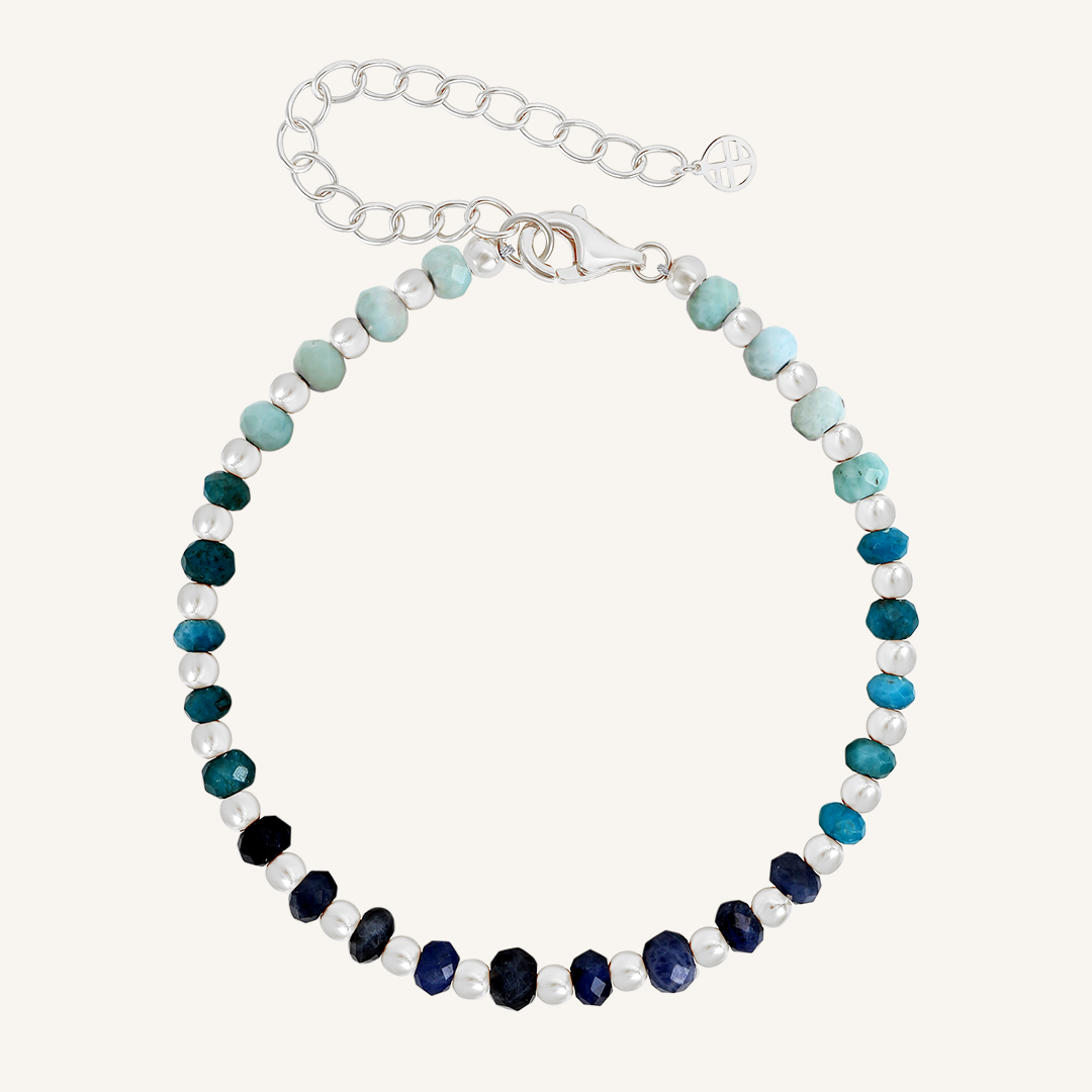 Larimar Ombre Bracelet - Stone of Happiness