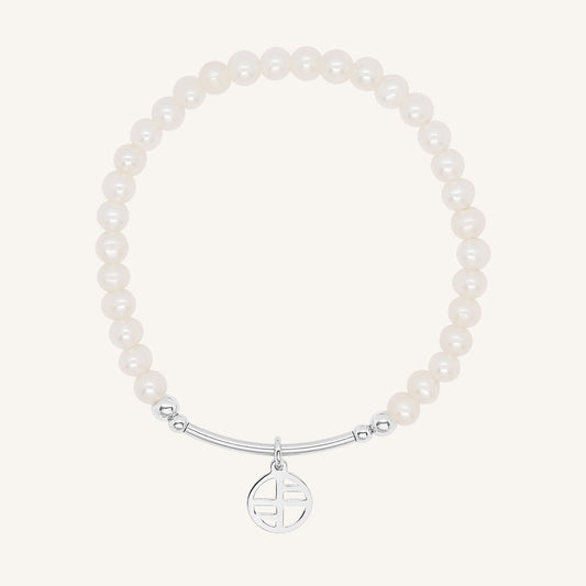 4mm Pearl Charm Bracelet - Stone of Potential