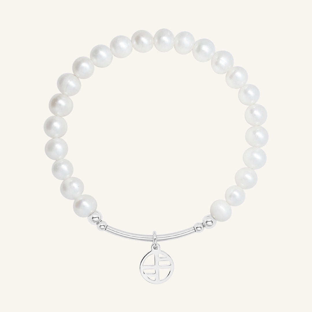 Pearl Charm Bracelet 6mm - Stone of Potential