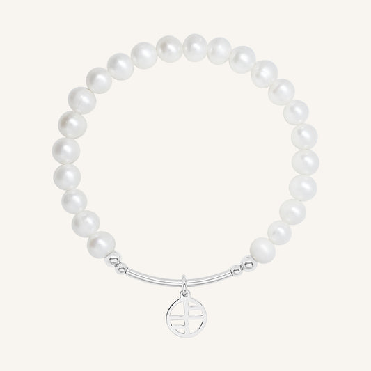 6mm Pearl Charm Bracelet - Stone of Potential