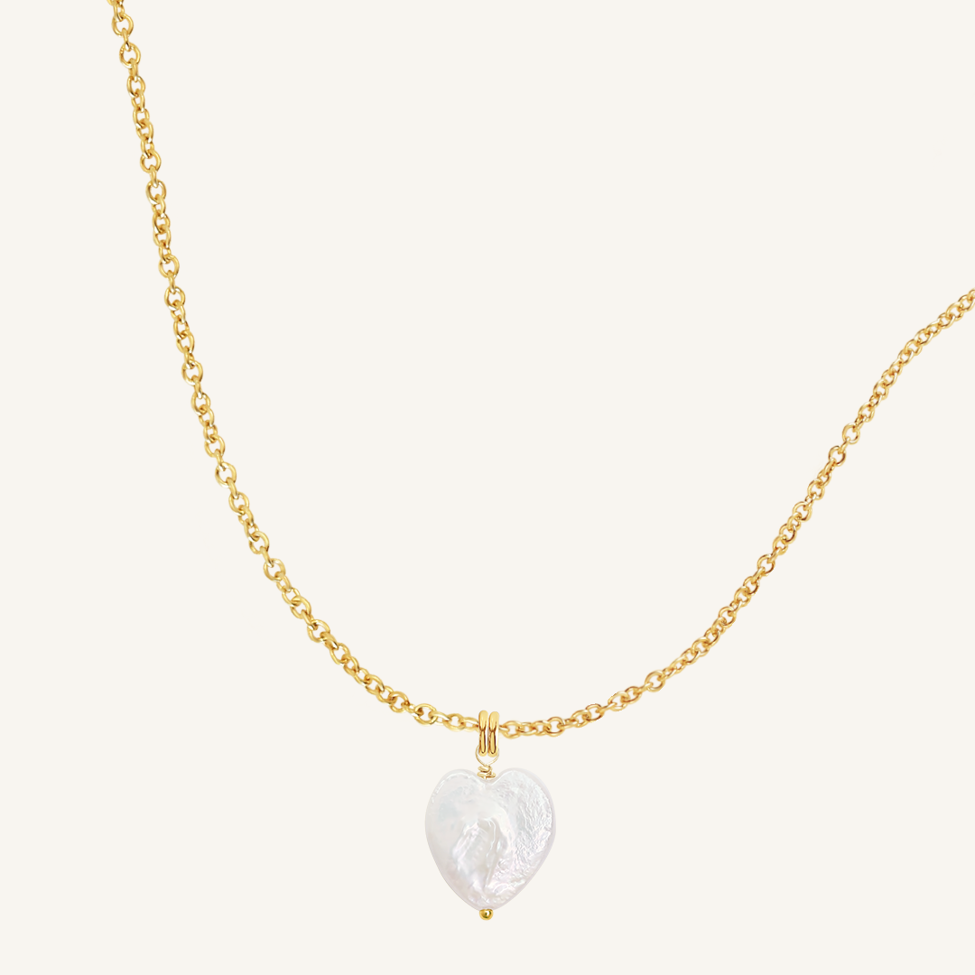 Heart Pearl Necklace - Stone of Potential