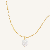 Heart Pearl Necklace - Stone of Potential