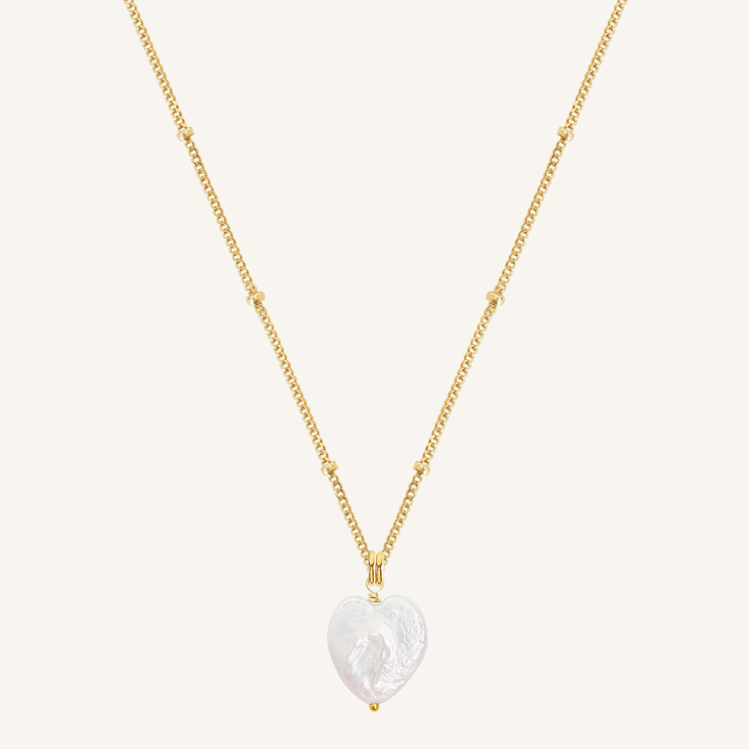 Heart Pearl Necklace - Stone of Potential