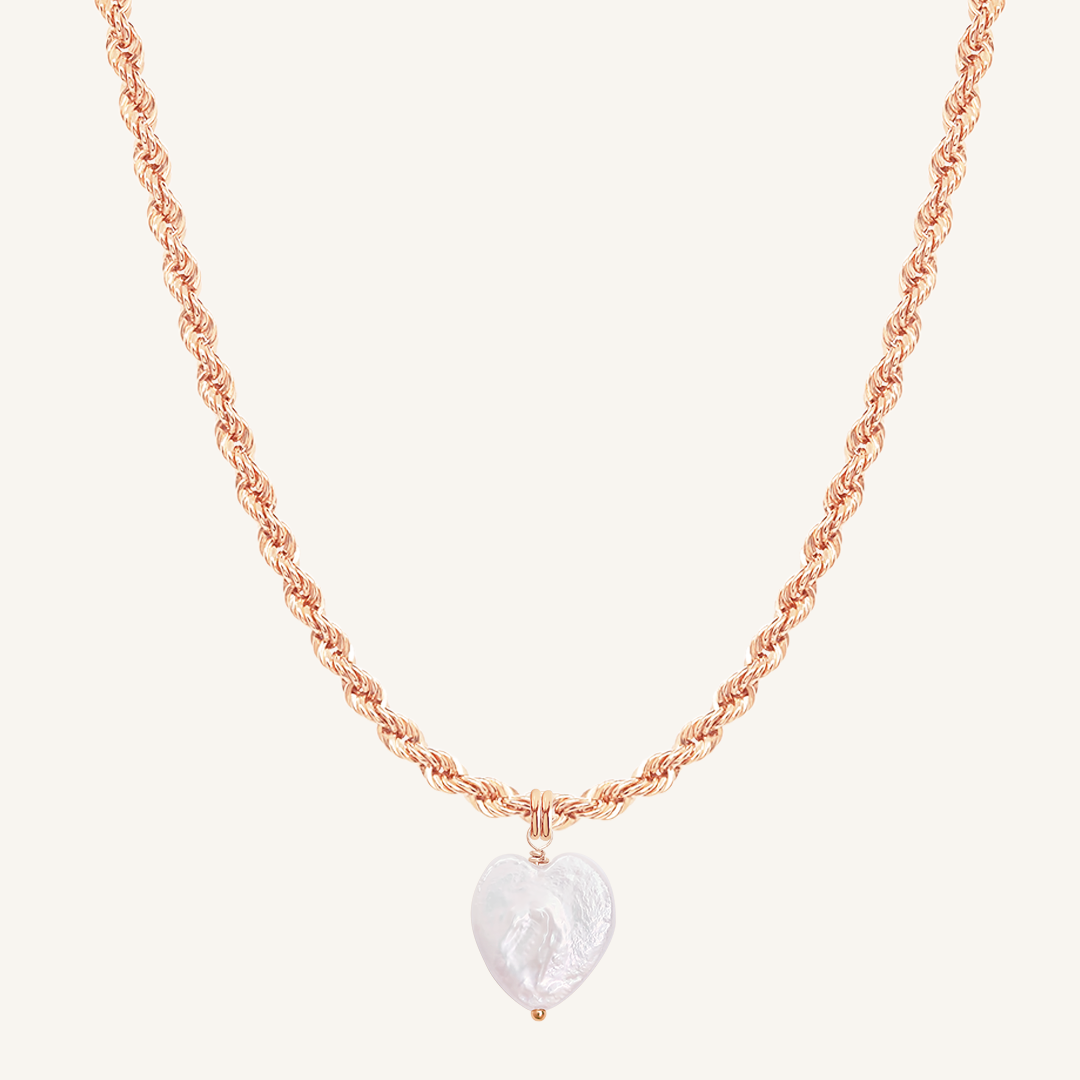 Heart Pearl Necklace - Stone of Potential