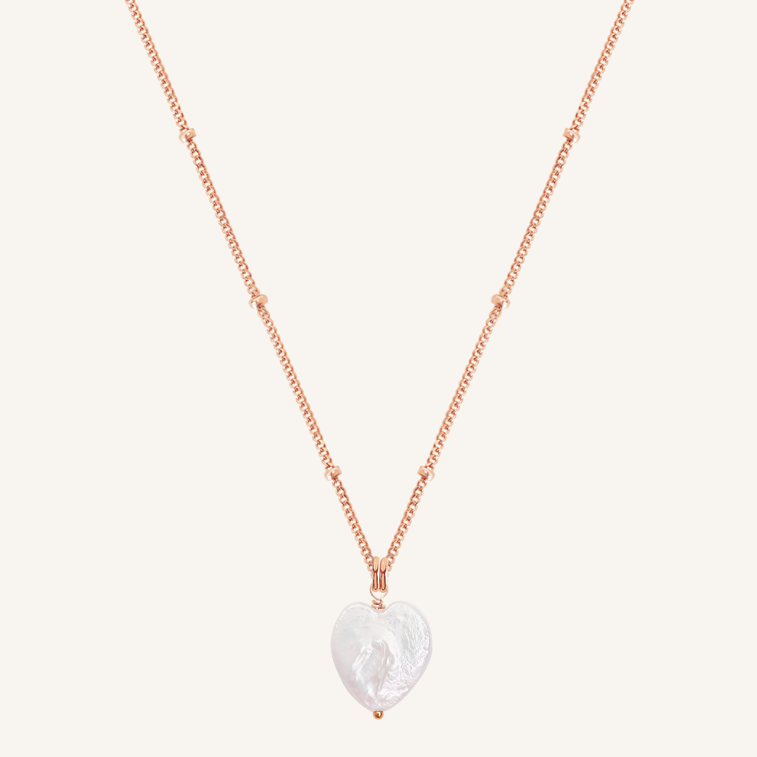 Heart Pearl Necklace - Stone of Potential