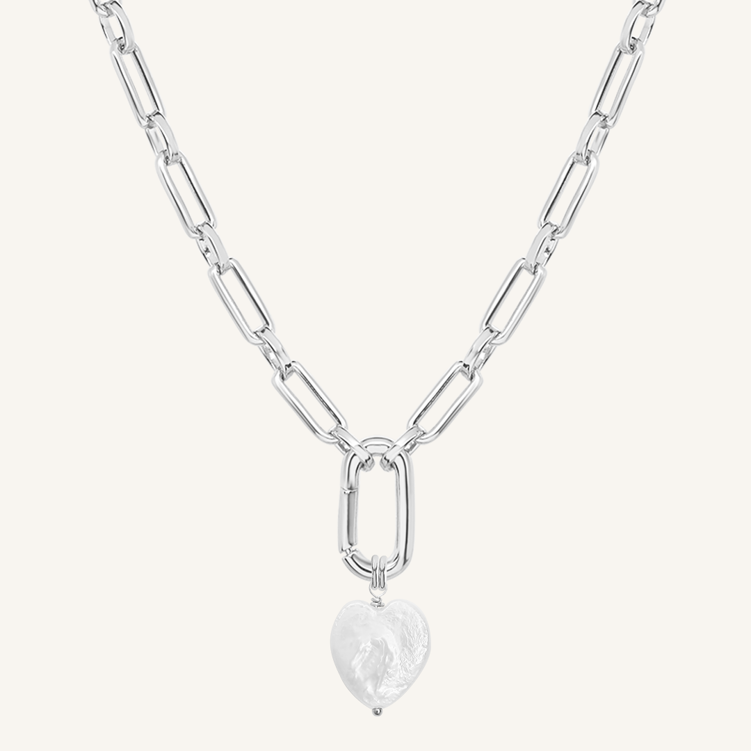 Heart Pearl Necklace - Stone of Potential