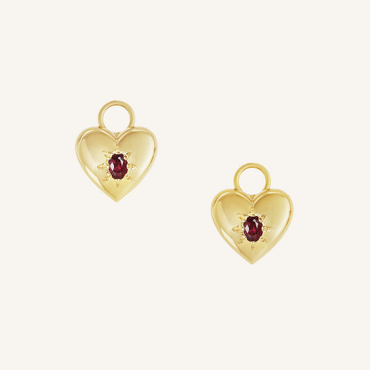 Rouge Hoop Charm (Set of 2)