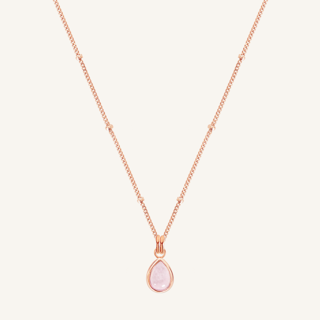 Rose Quartz Trove Charm Necklace