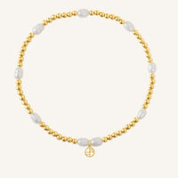 Sahara Stretchy Pearl Anklet - Stone of Potential