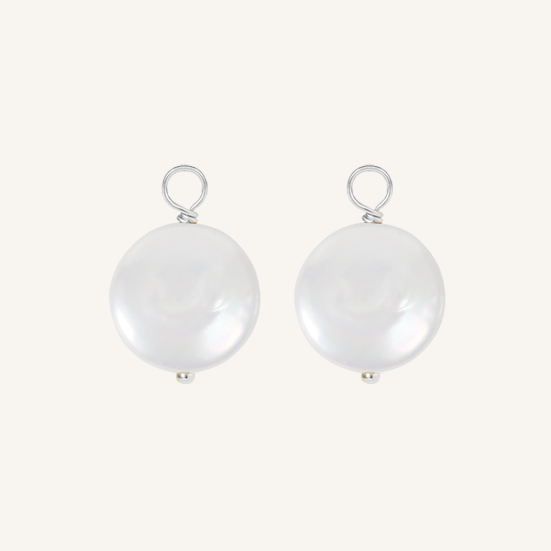 Lulu Pearl Hoop Charm - Stone of Potential (Set of 2)