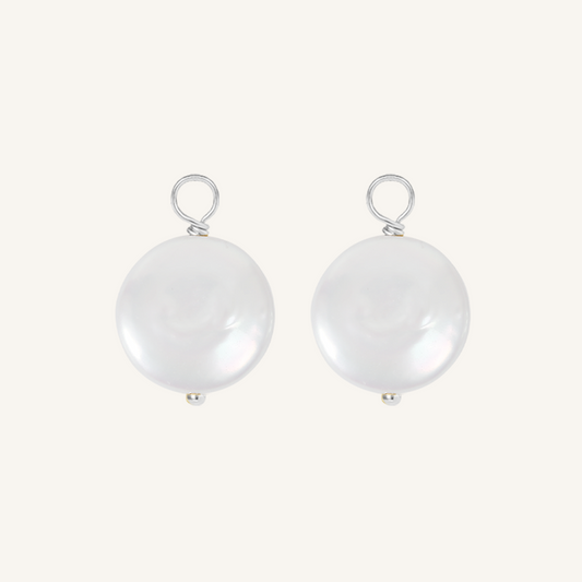 Lulu Pearl Hoop Charm - Stone of Potential (Set of 2)