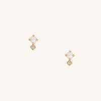 The  ROSE  Voyage Pearl Studs by  Francesca Jewellery from the Earrings Collection.