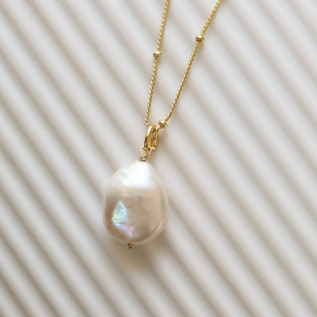 Capri Pearl Charm Necklace