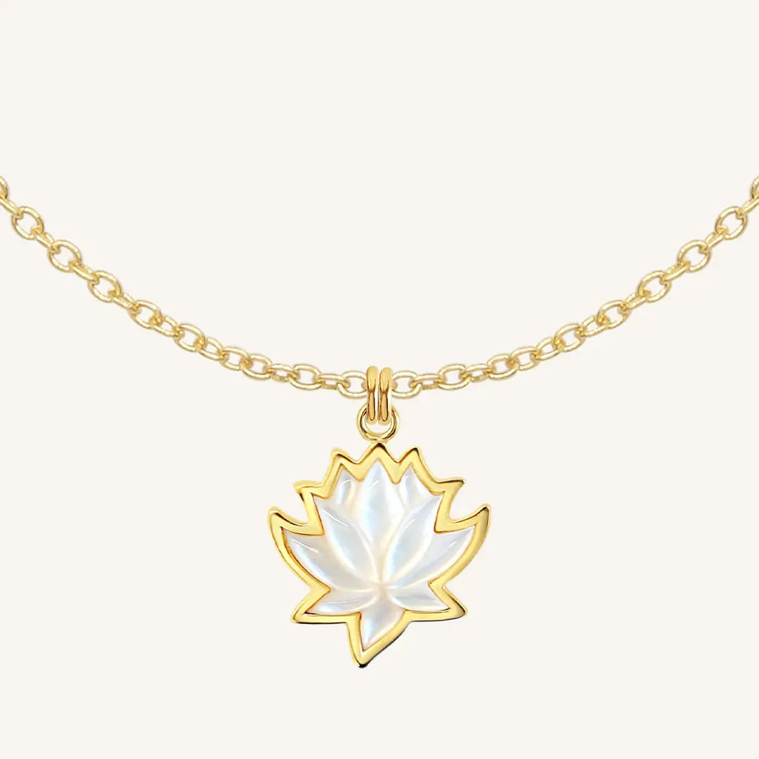 Gold on sale lotus charm